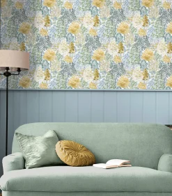 Outlet Vliesbehang Bernwood Geel Wanddecoratie