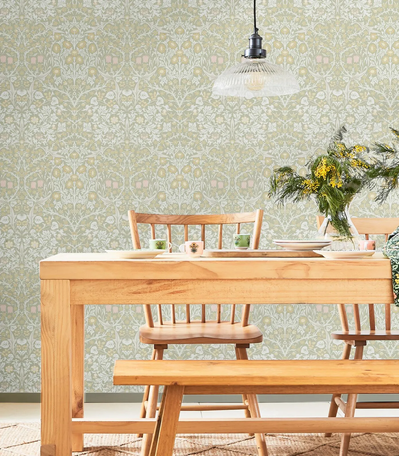 William Morris at Home Vliesbehang Blackthorn Sage