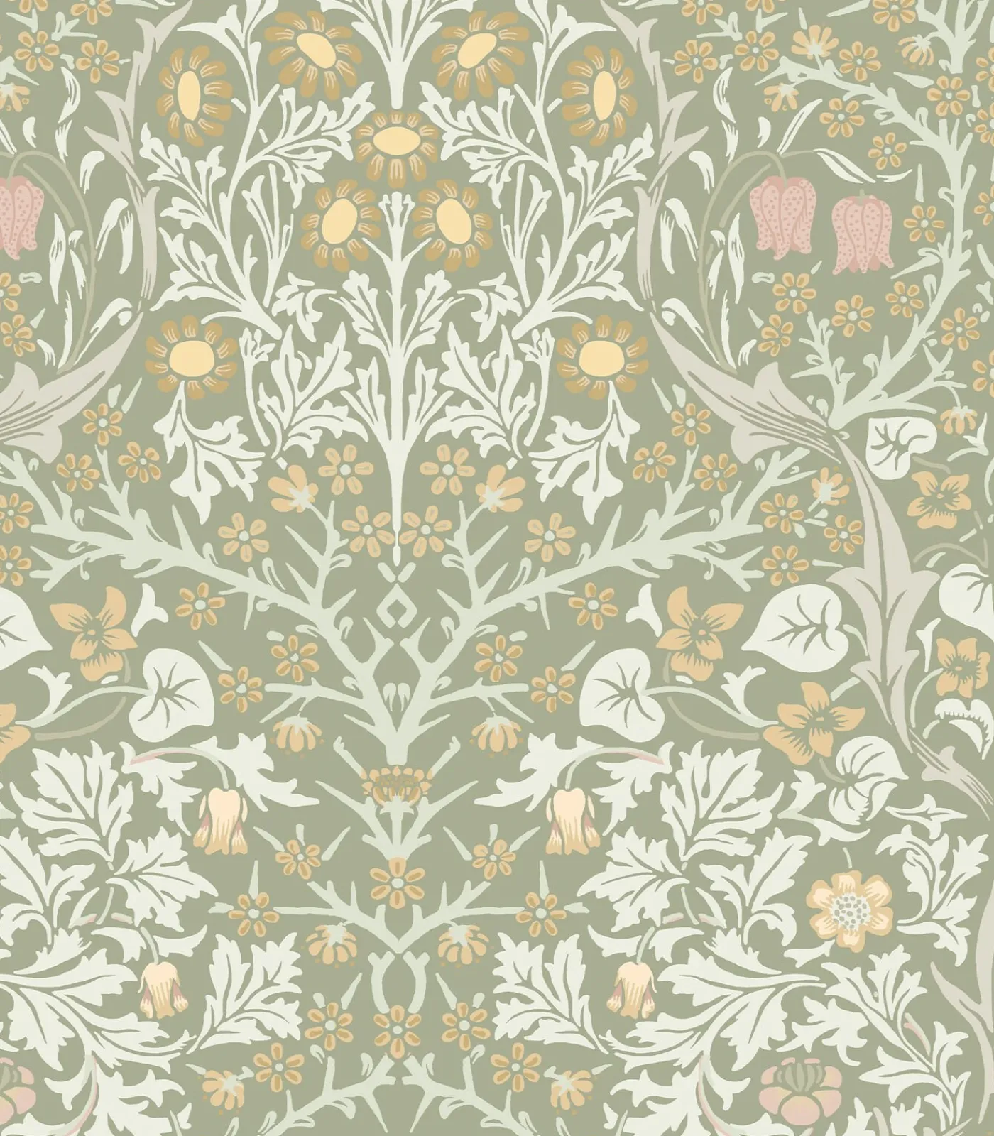 William Morris at Home Vliesbehang Blackthorn Sage