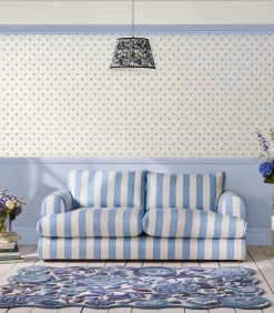 Graham & Brown Vliesbehang Button Spot Blue