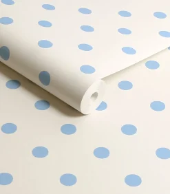 Graham & Brown Vliesbehang Button Spot Blue