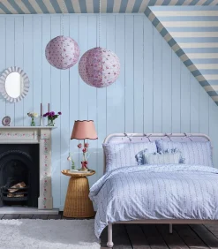 New Vliesbehang Canopy Stripe Blue Wanddecoratie