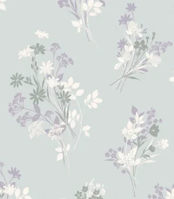 Laura Ashley Vliesbehang Igerna Pale Duck Egg Blue|