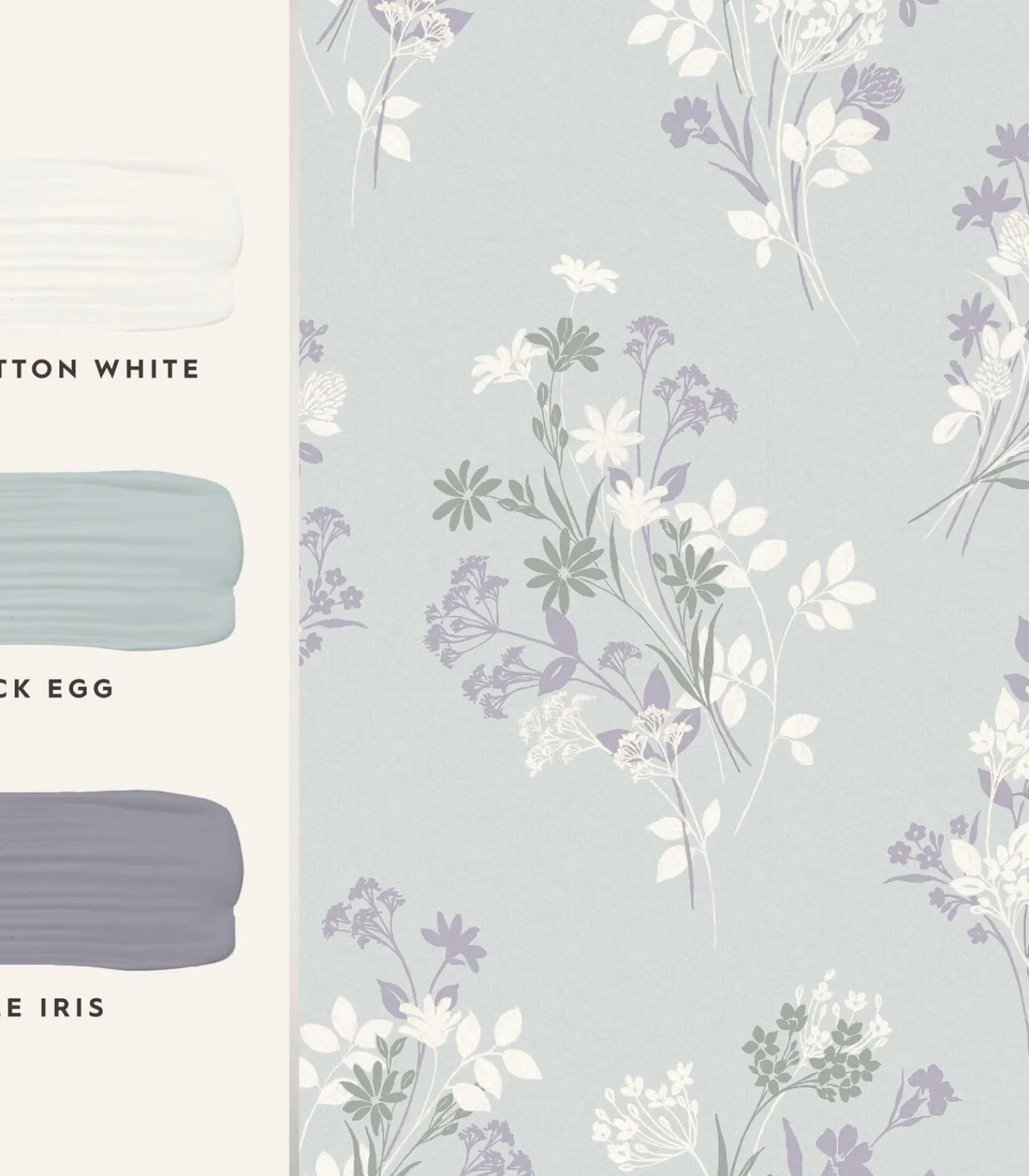 Laura Ashley Vliesbehang Igerna Pale Duck Egg Blue|