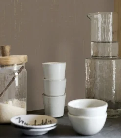 Sale Vliesbehang linnen gold soft clay Wanddecoratie