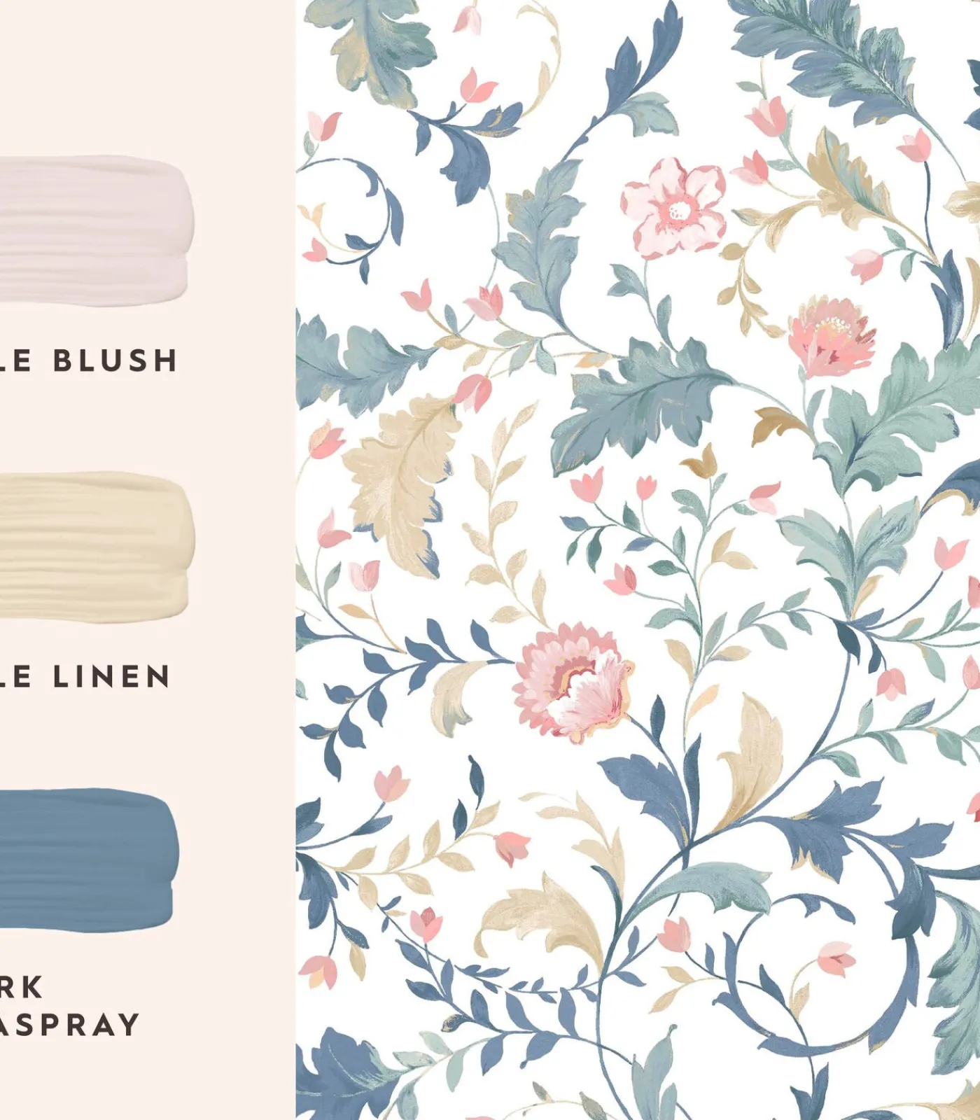 Laura Ashley Vliesbehang Litton Dusky Seaspray