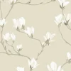 Best Vliesbehang Magnolia Grove Natural | Wanddecoratie
