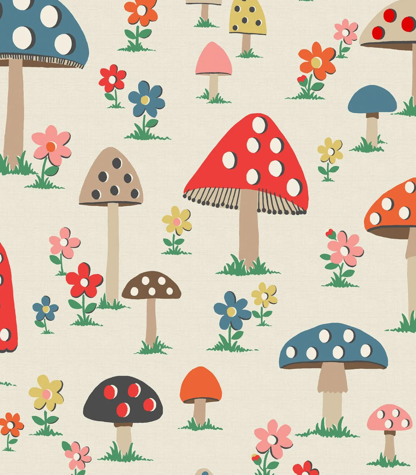 Graham & Brown Vliesbehang Mushrooms Multi