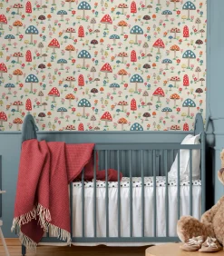 Graham & Brown Vliesbehang Mushrooms Multi