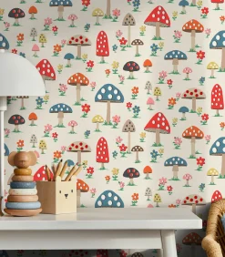 Graham & Brown Vliesbehang Mushrooms Multi