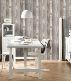 Vliesbehang Natural Wood Wanddecoratie