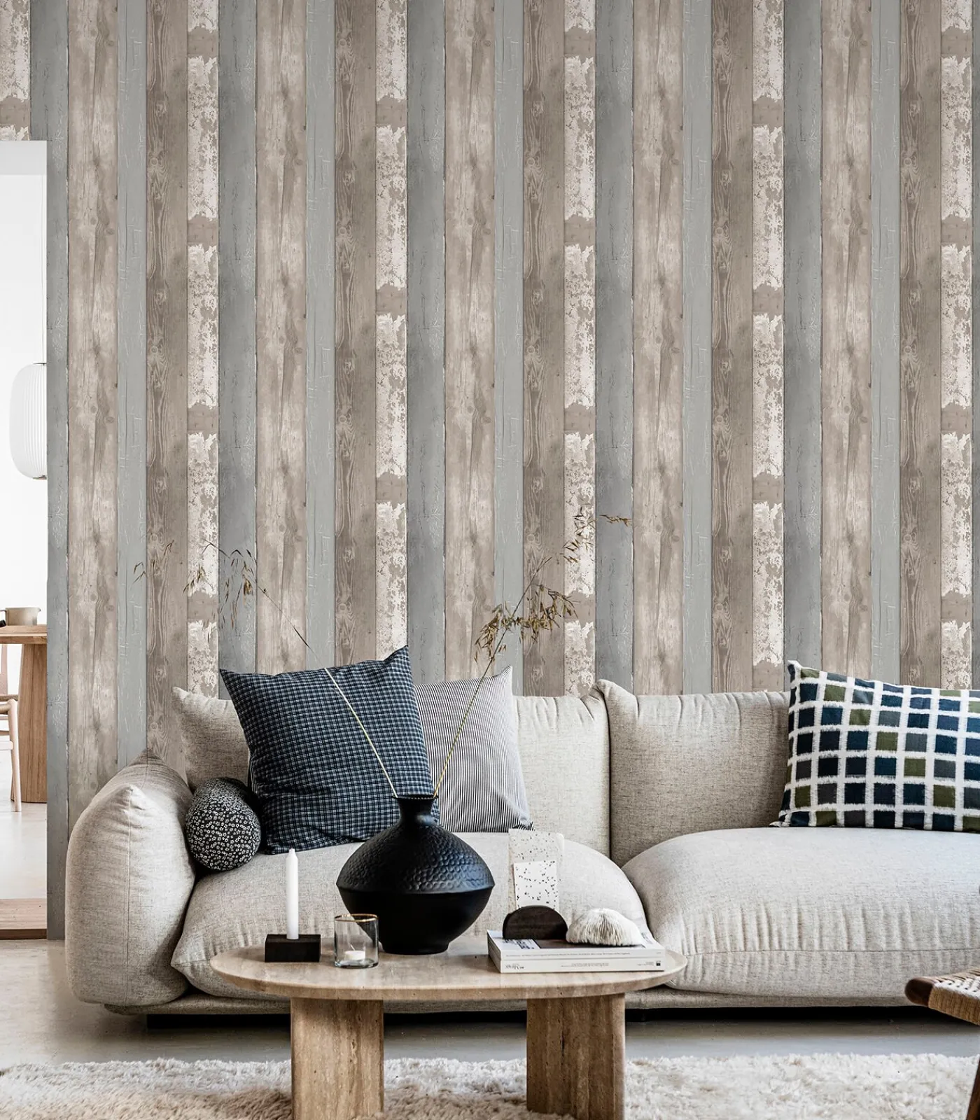 Vliesbehang Natural Wood Wanddecoratie