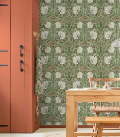 New Vliesbehang Pimpernel Green Wanddecoratie