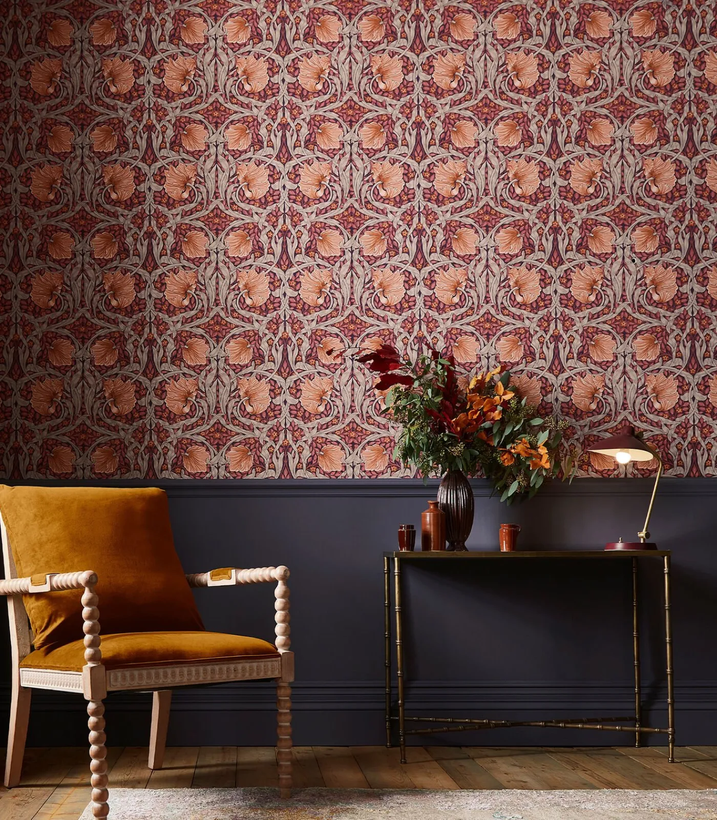 Vliesbehang Pimpernel Plum Wanddecoratie