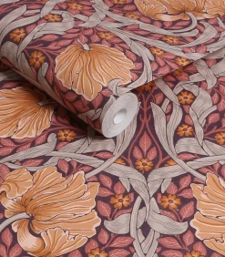 Vliesbehang Pimpernel Plum Wanddecoratie