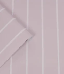 Sale Vliesbehang Saltram Stripe Pale Amethyst Wanddecoratie