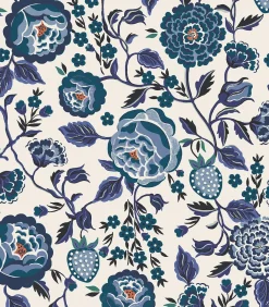 Graham & Brown Vliesbehang Strawberry Garden Blue