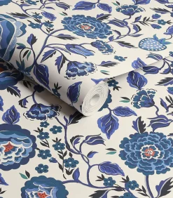 Graham & Brown Vliesbehang Strawberry Garden Blue