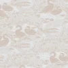 Hot Vliesbehang Swans Dove Grey| Beige Grijs Wanddecoratie