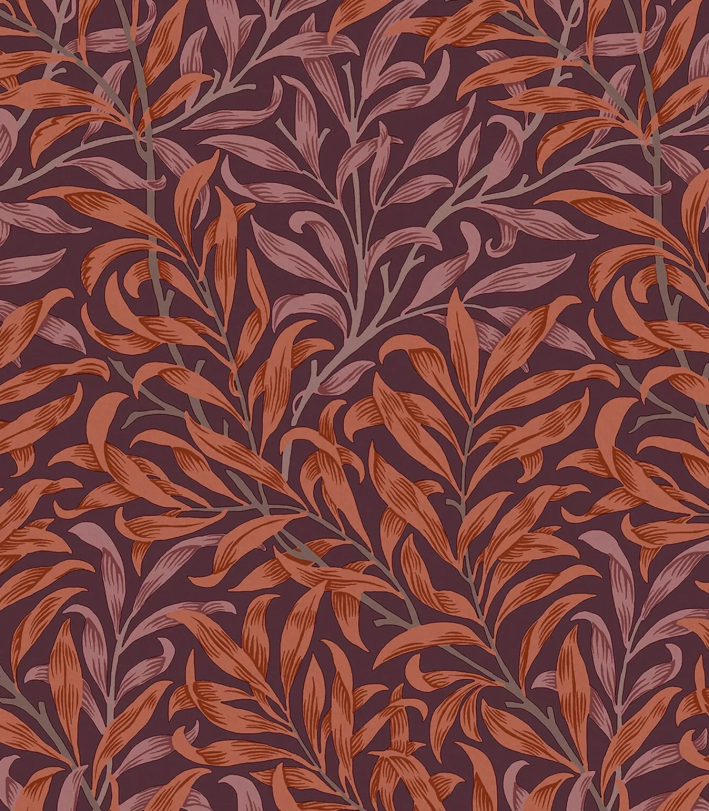 William Morris at Home Vliesbehang Willow Bough Plum