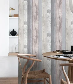 Sale Vliesbehang Woodland Grijs Wanddecoratie