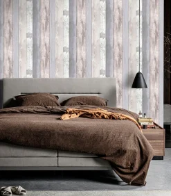 Sale Vliesbehang Woodland Grijs Wanddecoratie