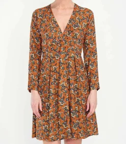 Online Vloeiende uitlopende jurk bedrukt MIRZAPUR DAMES Jurken