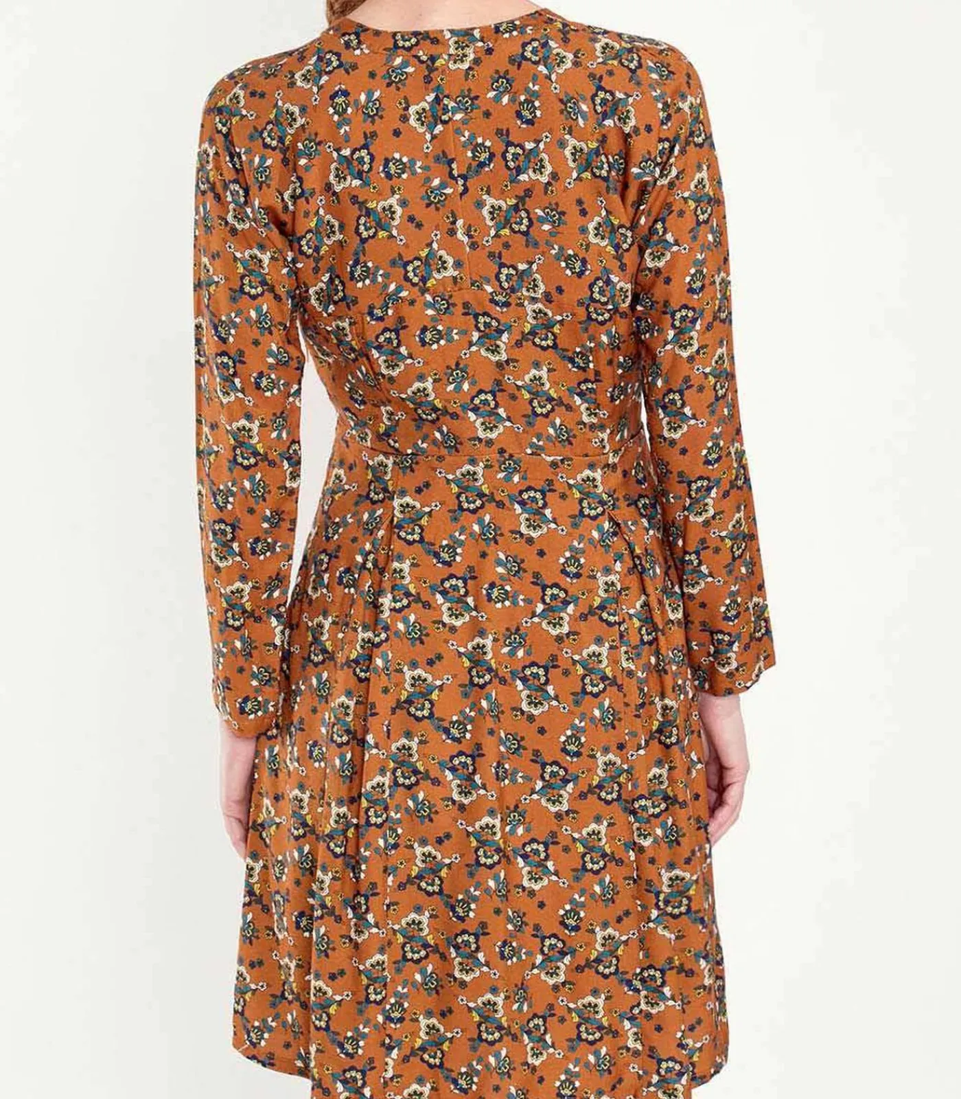 Online Vloeiende uitlopende jurk bedrukt MIRZAPUR DAMES Jurken