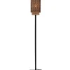 Hot Vloerlamp Bhutan - Zwart/Bamboe - 20x20x145cm Vloerlampen