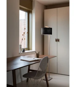 Outlet Vloerlamp Boston - Bruin - 30x32x160cm Vloerlampen