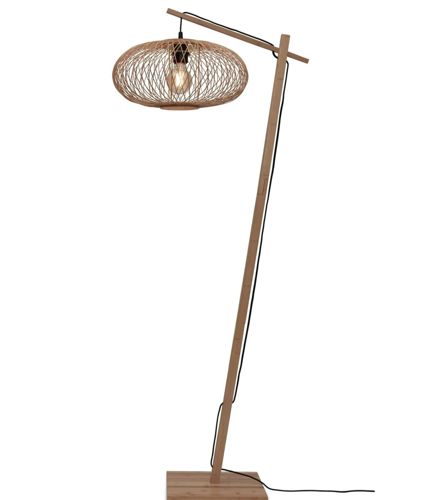 Clearance Vloerlamp Cango - Bamboe - 62x40x150cm Vloerlampen