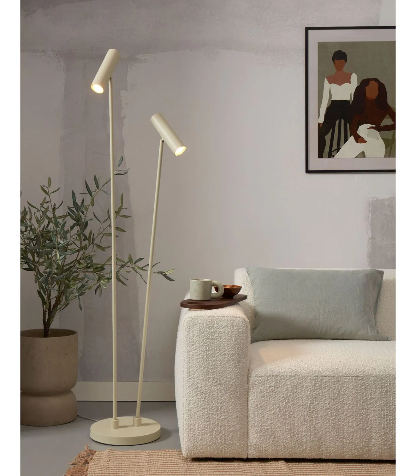 It's about RoMi Vloerlamp Havana - Lichtgroen - 30x30x162cm