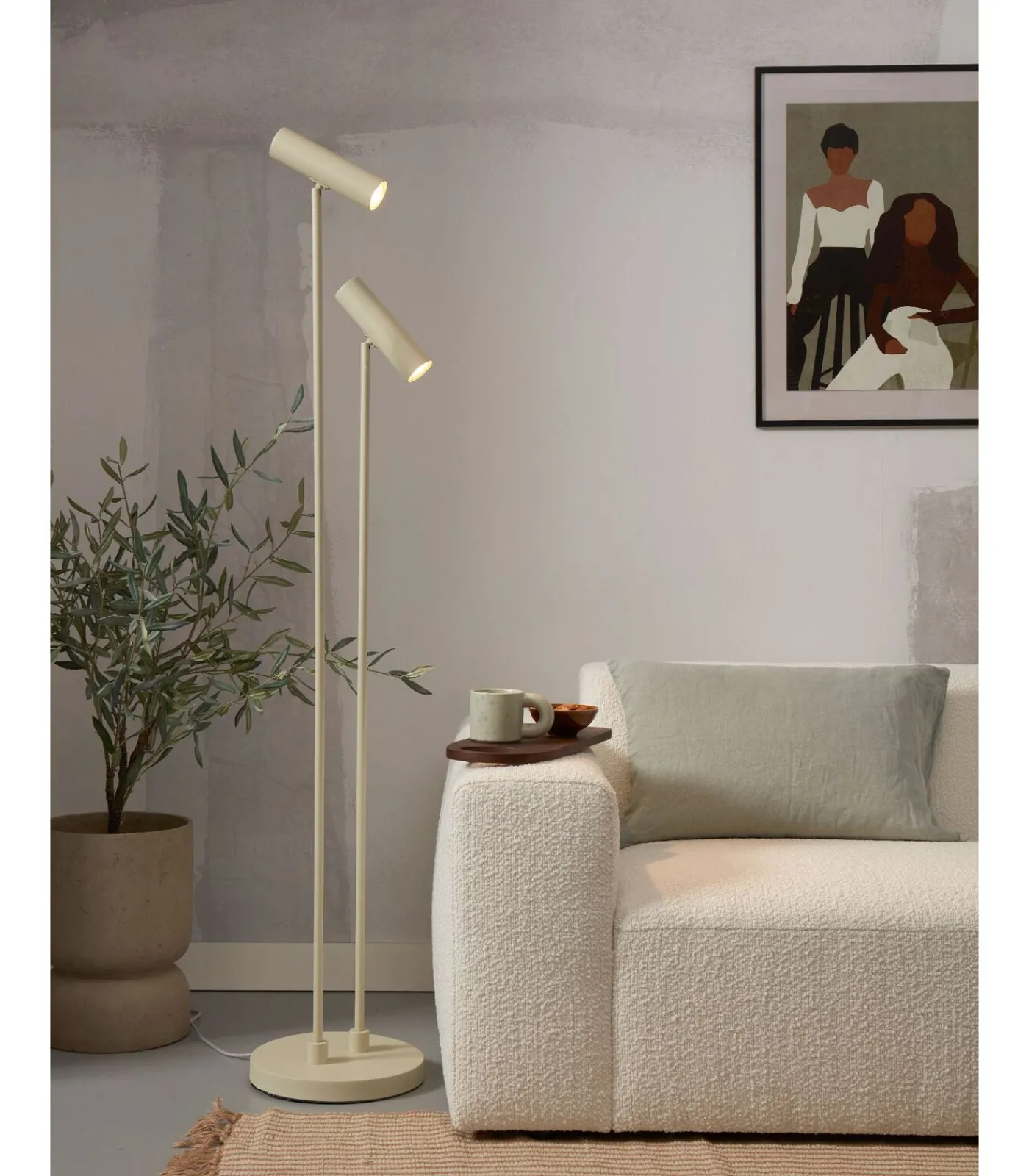 It's about RoMi Vloerlamp Havana - Lichtgroen - 30x30x162cm