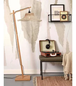 Discount Vloerlamp Ibiza - Bamboe - 77x50x150cm Vloerlampen