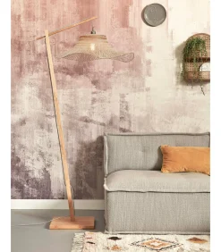 Hot Vloerlamp Ibiza - Bamboe - 83x65x176cm Vloerlampen