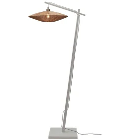 GOOD &MOJO Vloerlamp Iguazu - Bamboe Wit/Jute - 78x55x176cm