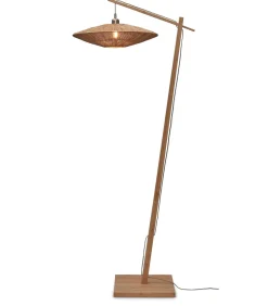 Hot Vloerlamp Iguazu - Bamboe/Jute - 78x55x176cm Vloerlampen