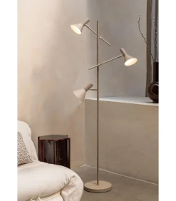 Clearance Vloerlamp Izmir - Bruin - 59x42x171cm Vloerlampen