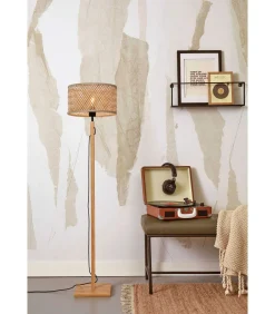 Clearance Vloerlamp Java - Bamboe - Ø32cm Vloerlampen
