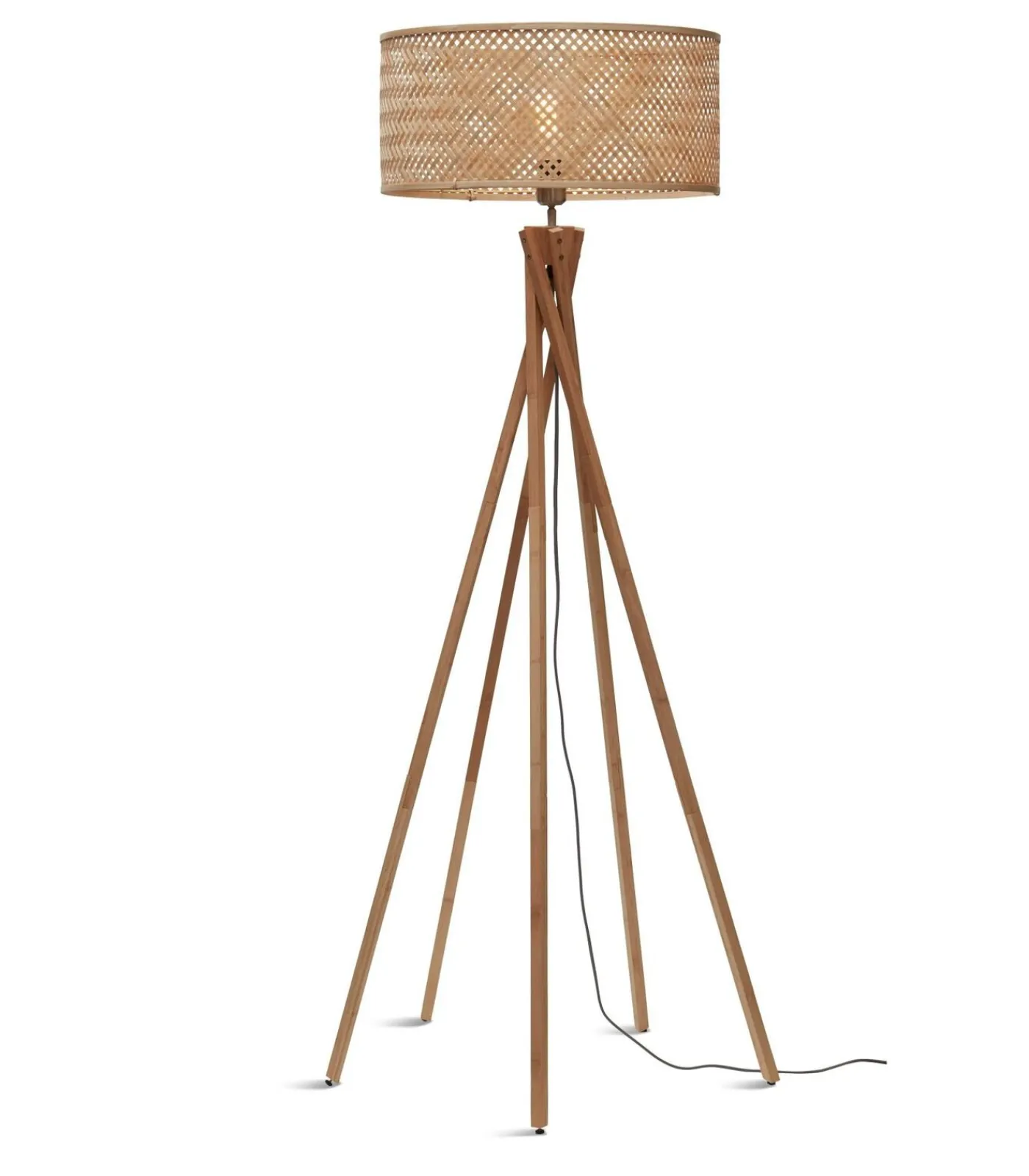 Vloerlamp Java - Bamboe - Ø50x146cm Vloerlampen
