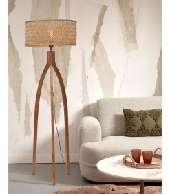 GOOD &MOJO Vloerlamp Java - Bamboe - 50x50x145cm - Driepoot