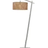 GOOD &MOJO Vloerlamp Java - Bamboe Wit/Naturel - 75x50x176cm