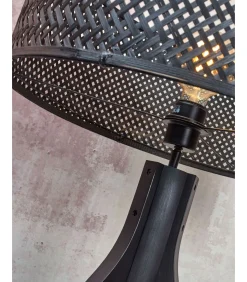 Hot Vloerlamp Java - Bamboe Zwart - 50x50x145cm - Driepoot Vloerlampen