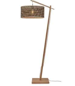 New Vloerlamp Java - Bamboe/Zwart - 75x50x176cm Vloerlampen