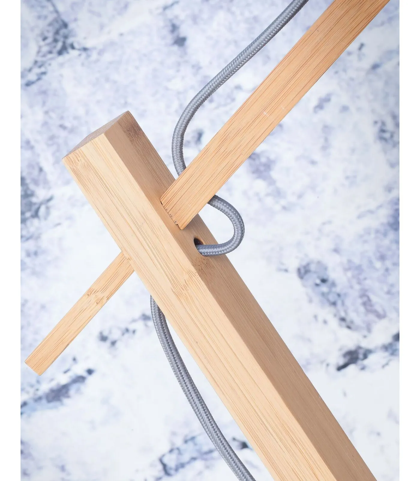 New Vloerlamp Java - Bamboe/Zwart - 75x50x176cm Vloerlampen