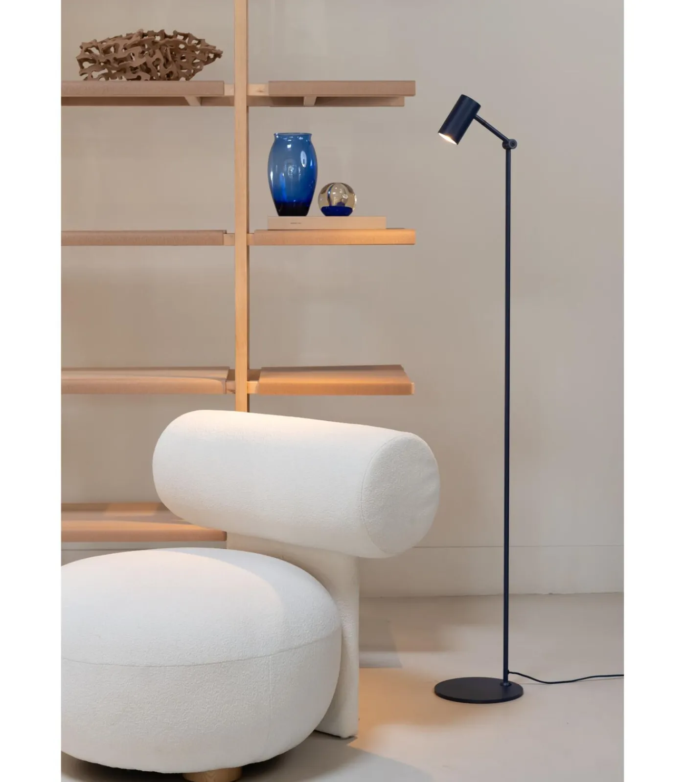 It's about RoMi Vloerlamp Montreux - Blauw - 22x22x134cm
