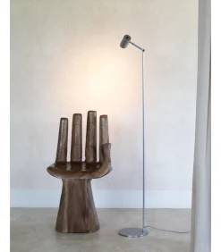 It's about RoMi Vloerlamp Montreux - Zilver - 22x22x134cm