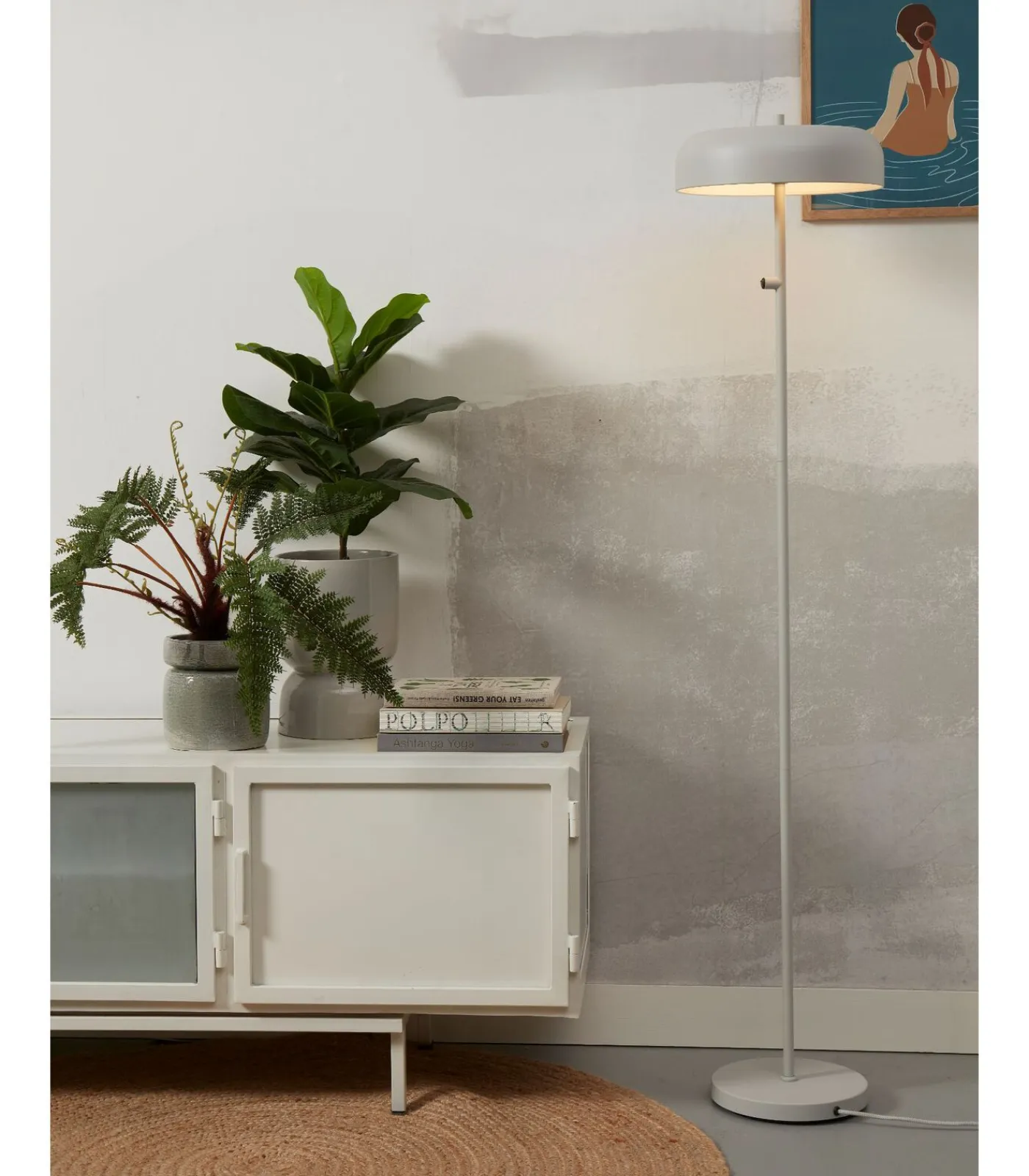 Best Vloerlamp Porto - Grijs - Ø30cm Vloerlampen