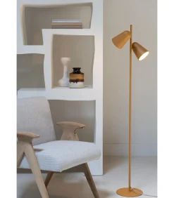 It's about RoMi Vloerlamp Salamanca - Geel - 28x28x145cm