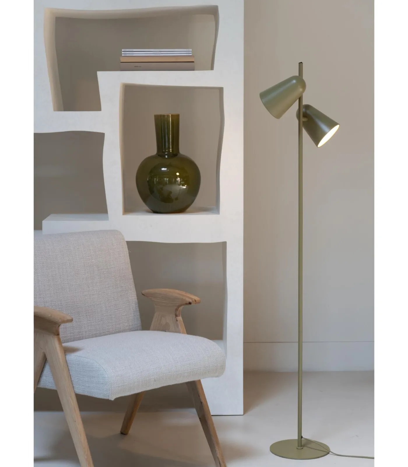 It's about RoMi Vloerlamp Salamanca - Groen - 28x28x145cm